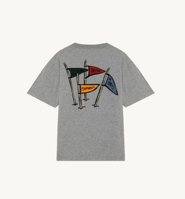 Camiseta Autry banderas gris